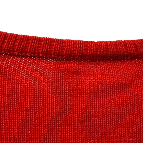 Vintage Blades Wool Sweater Medium Third Mate Anchor Graphic Red Nautical Sailor - Picture 9 of 13